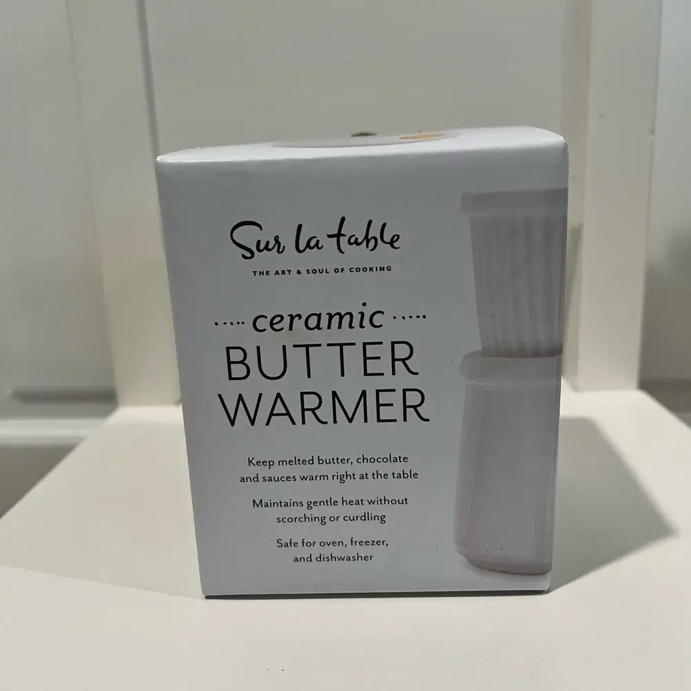 Sur La Table Ceramic Butter or Chocolate Warmer